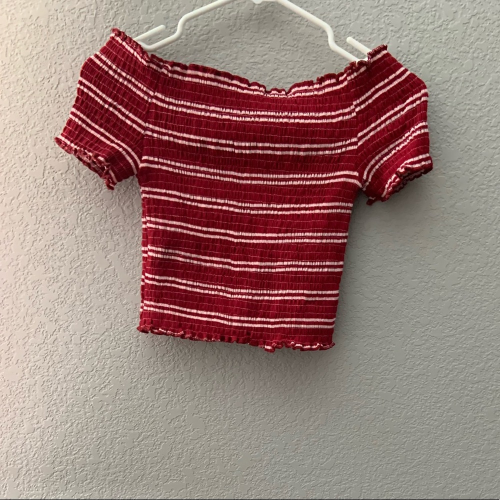 striped crop top